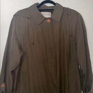 Norm Thompson Brown Jacket with Button Accents